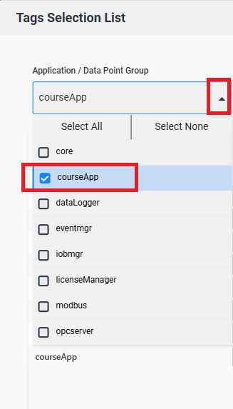 Select your application